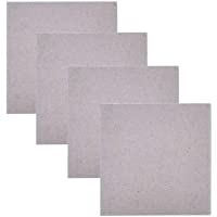 Gudotra 4 pcs Placas Mica Microondas Hoja de Mica Universal para los Hornos de Microondas 13 x 13cm